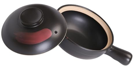 ELAYARD Pentola in Argilla per Zuppa Gas Casseruola in Terracotta Resistente ad Temperature Riscaldamento Uniforme e Conservazione Calore per Cucina e Riunioni