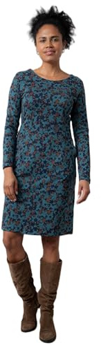 Lily & Me Halmore Long Sleeve Jersey Dress - Navy - Size 08