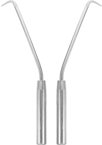 POPETPOP 2 pièces Outil de Jardinage Crochet Acier Solide pour Fixation Clôture et Support Plantes Grimpantes Portable et Facile à Utiliser