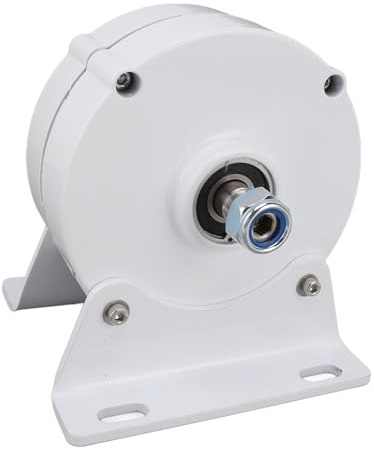 Generatore sincrono a magneti permanenti CA trifase Motore a turbina eolica ad alta efficienza a doppio albero da 12 V Design compatto in lega di alluminio in acciaio al carbonio (100 W)