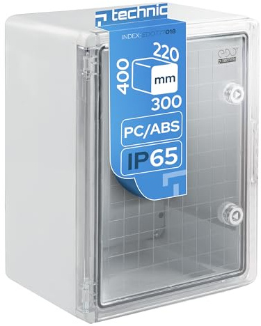 EDO Cuadro Eléctrico de Superficie IP65 300x400x220 mm - Gris