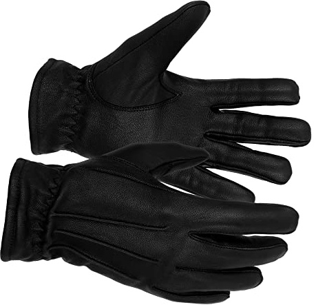 TacFirst Highway Patrol H001 POLIZEI Echtleder Einsatzhandschuhe 360° Schnitthemmend, Security Handschuhe