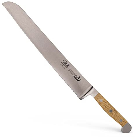 GÜDE Solingen - Brotmesser geschmiedet, 32 cm, Briccole, ALPHA BRICCOLE DI VENEZIA, Doppelkropf, Handmade Germany