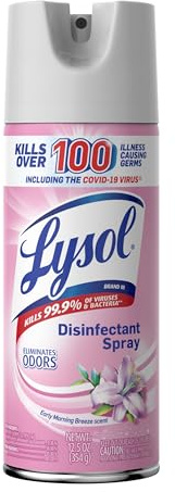 Lysol Disinfectant Spray, Early Morning Breeze, 12.5oz