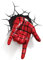 Marvel 3D Light FX – Spider-Man LED Wall Light with Crack Effect – Plastic – Red