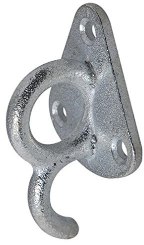 iapyx 10er Satz Dreiloch Planenhaken mit Öse Dreilochhaken Dreilochplanenhaken für KFZ Anhänger Plane Bordwand