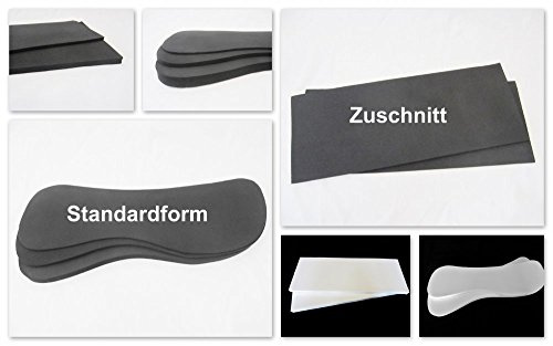 PS Pferdeartikel 1 Paar Einlagen für Sattelunterlagen oder Pads, Verschiedene Formen und Materialien