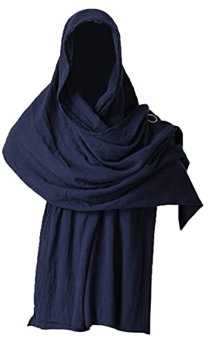 GRACEART Inviare Apocalittico Scialle Sciamano cappuccio Con Spilla perno (Blu)