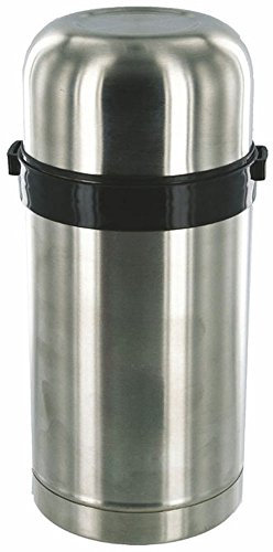 1L Duro Food Flask Silver Stainless Steel Insulated Thermal Wide Neck Storage
