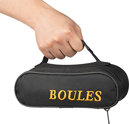 Tofers 2 stycken Boule-väska, Petanque-väska för 3/6/8 bollar av premium nylon och oxford för utomhusskoj, boules handväska utan boule