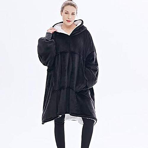 YLXD Fleecedecke mit Langen Ärmeln, anziehbare Kuscheldecke für Erwachsene, weich, warm und praktisch Weiche und gemütliche Kuscheldecken-Sweatshirt, Einheitsgrösse