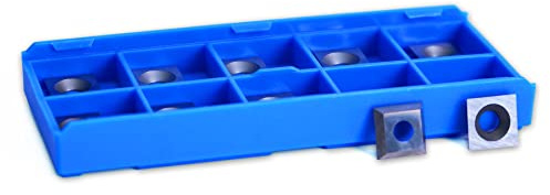 SpeTool 10 st 12 MM x 12 MM x 2,2 MM Wolframkarbidinsats Ersättning för insatsrouterbit