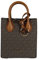 Michael Kors Mercer Extra-Small Pebbled Leather Crossbody Bag (Brown)