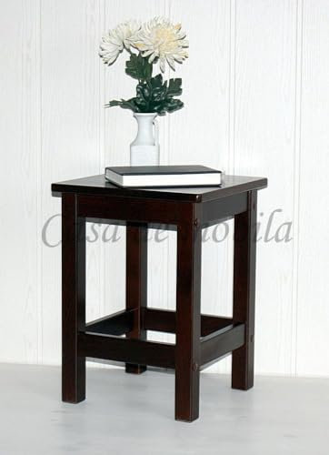 CASA Massivholz Nachttisch Blumentisch Beistelltisch ANTON 34x46x34cm Kernbuche braun kolonial