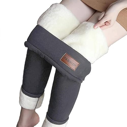 Yutdeng Yuteng Pantalons Chaud Hiver Femmes Leggings en Polaire Épais Pantalon de Décontractés Slim Legging Taille Haute Extensible Pantalons Elastique Thermique Collants pour Femme