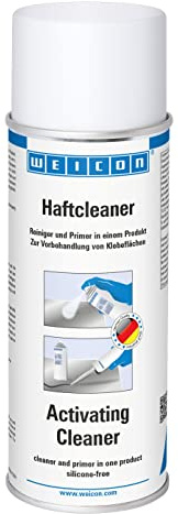 WEICON Haftcleaner 400 ml, 2 in 1: Reiniger und Primer, Vorbehandlung von Klebeflächen, Haftvermittler