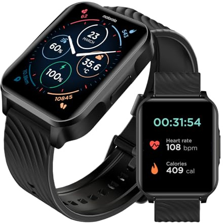 Motorola Moto Watch 70 - Health and Fitness Smart Watch for Everyday Wear, Advanced Health Features, Up to 10 Day Battery Life - Compatible with Android and