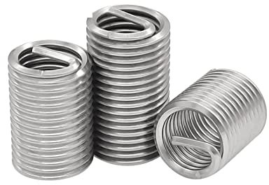 PiWine Inserts filetés, écrous à Visser, écrous à insérer 50 pièces M12x1.5x1.5D Fil Fil Insert en Acier Inoxydable Fil vis Manchon M12 vis Douille hélicoïdal Fil Fil réparation Inserts