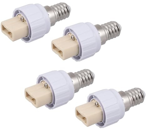 Veemoon Portalámparas Adaptador 4 Uds E14 A G9 Accesorios Portalámparas Lámparas De Metal Convertidores De Lámpara