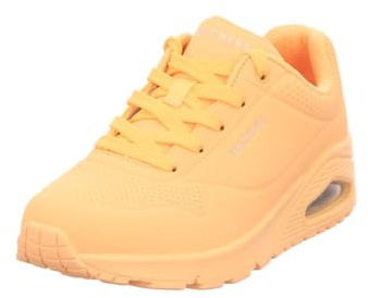 Skechers Damen UNO Stand on Air Sneaker, Orange, 39 EU