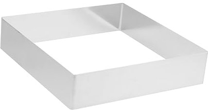 KICHOUSE Moule à Gâteau Carré Acier Inoxydable Pour Mousse Et Desserts Outil De Cuisson Pratique