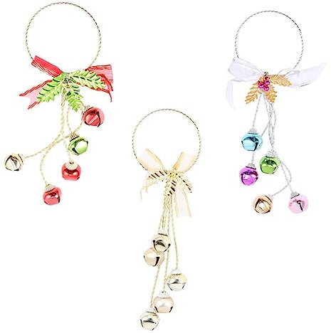 PRETYZOOM 3stücke Weihnachtsglocke Festlicher Hängeanhänger Christbaumglocken Weihnachtsaccessoire Dekorative Glockenanhänger Weihnachtsdeko Für Weihnachts Winterfeiern
