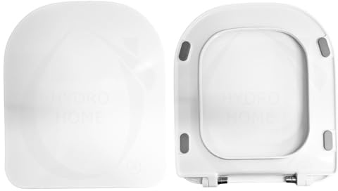 Copriwater Sedile Wc Compatibile con FASTER HIDRA SLIM Come Originale, In Plastica Termoindurente,Colore Bianco MADE IN ITALY
