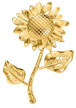 Unimooie Sonnenblumenbrosche für Damen Frauen Minimal Gestaltete Sonnenblumenbrosche Geschenk Schal Mantel Brosche