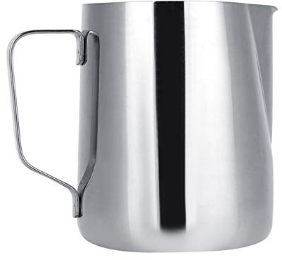 RASTKY Carafe à lait en acier inoxydable - 600 ml - Avec mesure - Pour le lait et l'art du latte