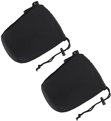 Operitacx 2 Stück-Pack Flexible Neopren Kameraobjektivtasche mit Feiner Verarbeitung Spezielle Form für Sicheren Schutz Beim Fotografieren
