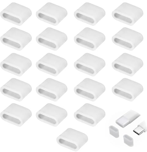 JUGUTA Tapa Protectora Usb-C 20 Unidades, Tapón Antipolvo Usb-C, Plástico, Resistente Al Polvo, Cable De Datos, Protección Contra El Polvo Del Cable De Carga, Tapas Para Usb Tipo C