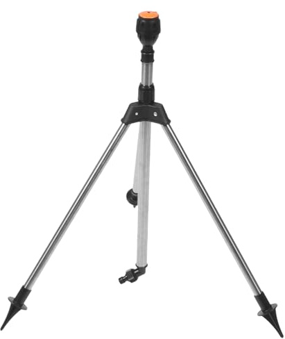 BESTonZON Aspersor Automático De Grados Aspersor Giratorio Retráctil Trípode De Jardín para Riego De Césped y Jardinería Sistema De Riego De Jardines