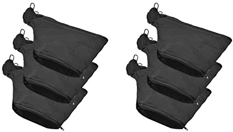 Fegtrtyoa Sac à Poussière pour Scie à Onglet, Sac Collecteur de Poussière Noir avec Fermeture éclair et Support Métallique, pour Scie à Onglet Modèle 255 6 Pièces