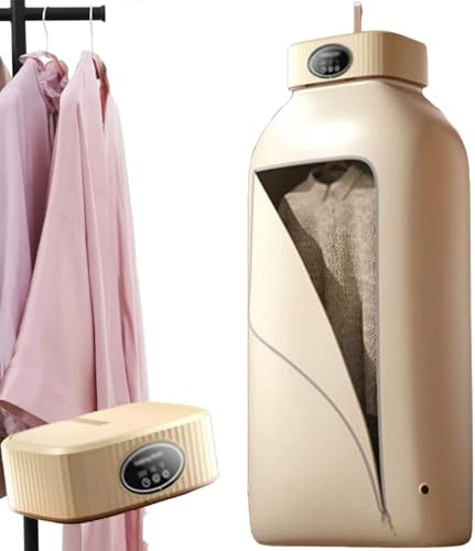 Fer à repasser vapeur vertical sans fil automatique Pour vêtements suspendus Défroisseur vapeur Chauffe rapide et vapeur puissante(Khaki)