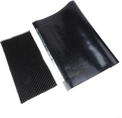 Housse de protection télescopique en accordéon pour fraiseuse CNC, soufflet rétractable en caoutchouc pour pont, 400 x 600 mm + 500 x 650 mm (400 x 600 mm + 500 x 650 mm)