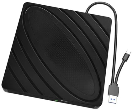 Extern 3D Blu-ray-enhet Med USB 3.0, Bärbar Blu-ray-brännare, Stöder 50G-skivor, Läser/skriver Blu-ray-enheter Kompakt Liten
