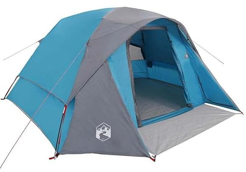 Familienzelt für 6 Personen - Wasserdichtes 185T Polyester mit PU-Beschichtung - Großes Zelt für Camping, Outdoor & Garten - Ideal für Familien & Gruppen