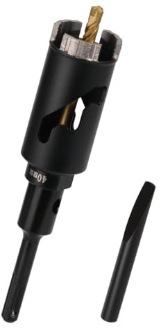Vearter 40mm Dry Diamond Core Drill Bit with SDS Plus Adapter Carbide Pilot