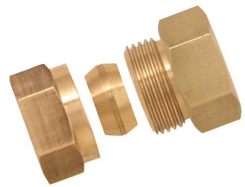 Boutté 3150806 Raccord bicône laiton femelle 20x27 Tube Ø22