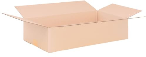 OfficeKing 400x Faltkartons 600 x 300 x 150 mm - Marken-Qualität - Kartons Versandkarton Braun