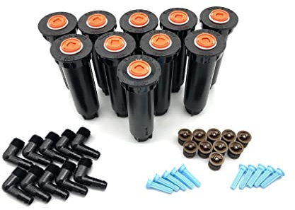10x Rainbird 1804-SAM Versenkregner mit 12 VAN Düse, SBE-050 Anschlussteil SET 12