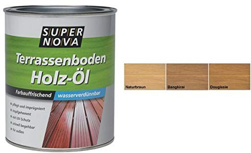 Super Nova Terrassenboden Holz Öl Seidenglänzend 750 ml, Farbe:Douglasie