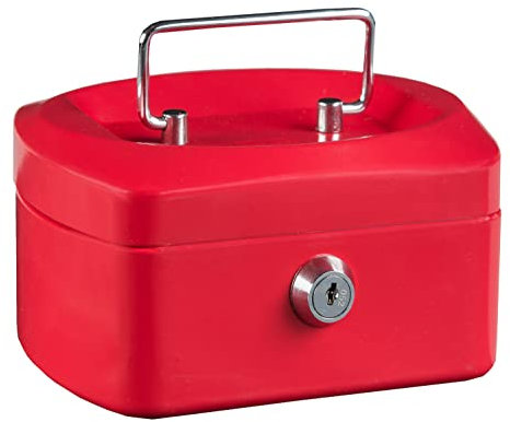 Idena 50026 - Caissette à monnaie 6, taille 155 x 120 x 90 mm, couleur rouge, 1 pièce