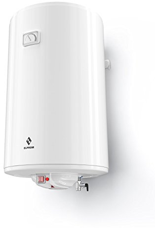 Warmwasserspeicher Warmwasserboiler Elprom 50L druckfest | inkl. Kombi-Rückschlageventil und Kabel mit Stecker, 1500W, 230V