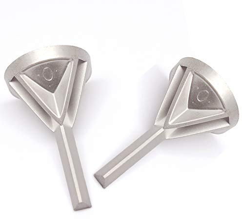 Mcoplus Deburring External Chamfer Tool(2pc/Package), Stainless Steel Remove Burr Tools for Drill Bit Size 8-32 Bolts