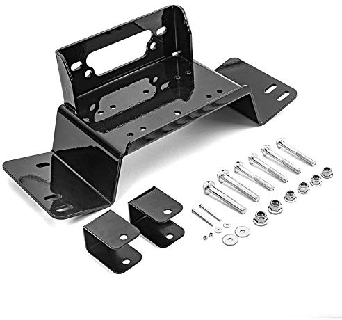 WeiSen Front Bumper Winch Mount Plate Kit Compatible with Honda Pioneer 700 and 700-4 2014-2026