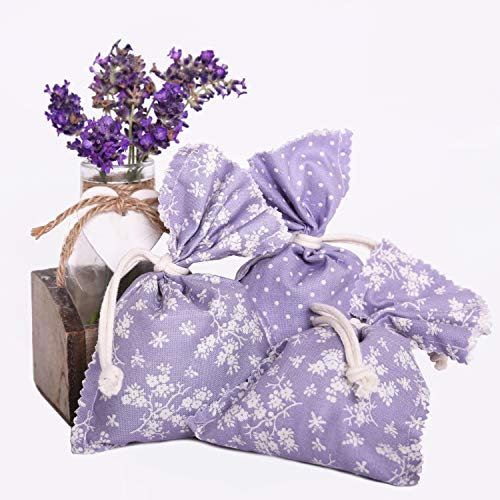 SHD Handels GmbH Sacos perfumados de lavanda, flores de lavanda, protección contra polillas, relaja y dormir, sacos aromáticos, aroma de habitación, secado suave, 100 % algodón, fabricado en