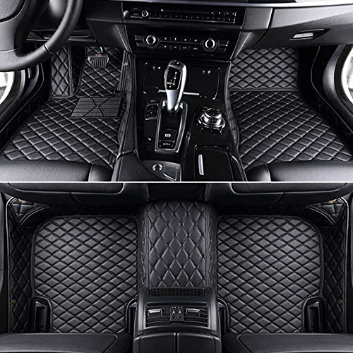Fußmatten Leder Fussmatten Auto FüR VW Passat B7/B8 2011-2018(LHD), Anti-Rutsch Bodenmatte Set Allwetter fußMatte Vorne Hinten ​Wasserdichte Anti-Kratz Automatten Teppiche