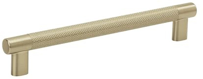 Amerock | Kitchen Cabinet Pull | Golden Champagne | 8 in (203 mm) Center-to-Center | Bronx | 1 Pack | Furniture Hardware | Cabinet Handle | Bathroom Drawer Pull | 8 inch (203mm) Center-to-Center Mounting Distance and 8-7/8 Overall Length, Durable Zinc/Stainless Steel Cabinet Hardware