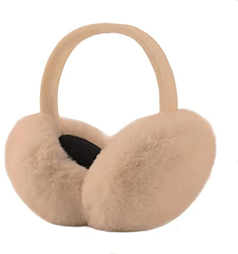 IHCEMIH Ohrenschützer Damen Ohrenschützer Winterzubehör Flauschig Plüsch Faltbar Erwachsene Outdoor Thermo-Ohrenwärmer Skifahren Laufen Ohren Schutz vor Wind Kalt Modisches für Mädchen Herren